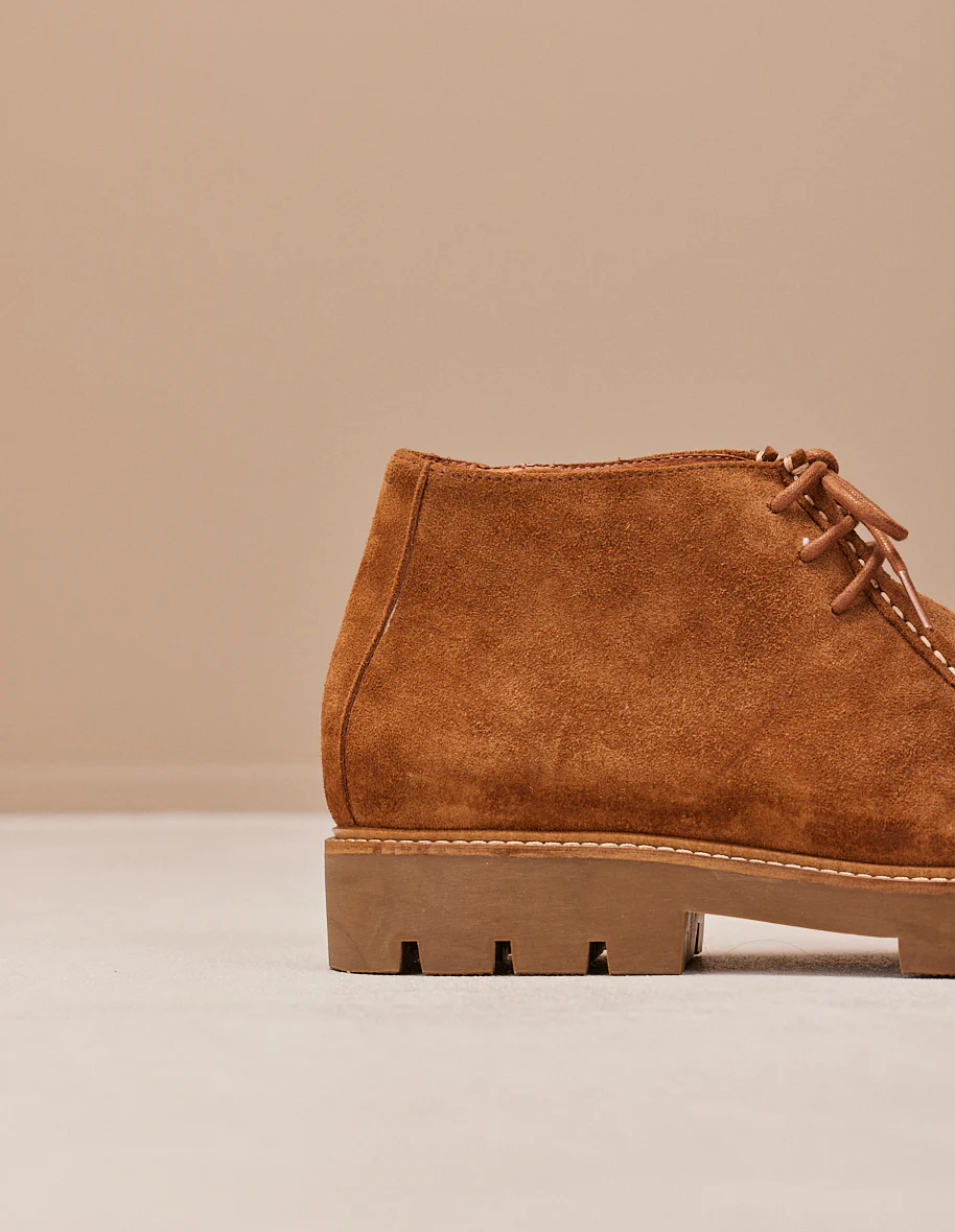 Bottines Grégoire - Suède cognac