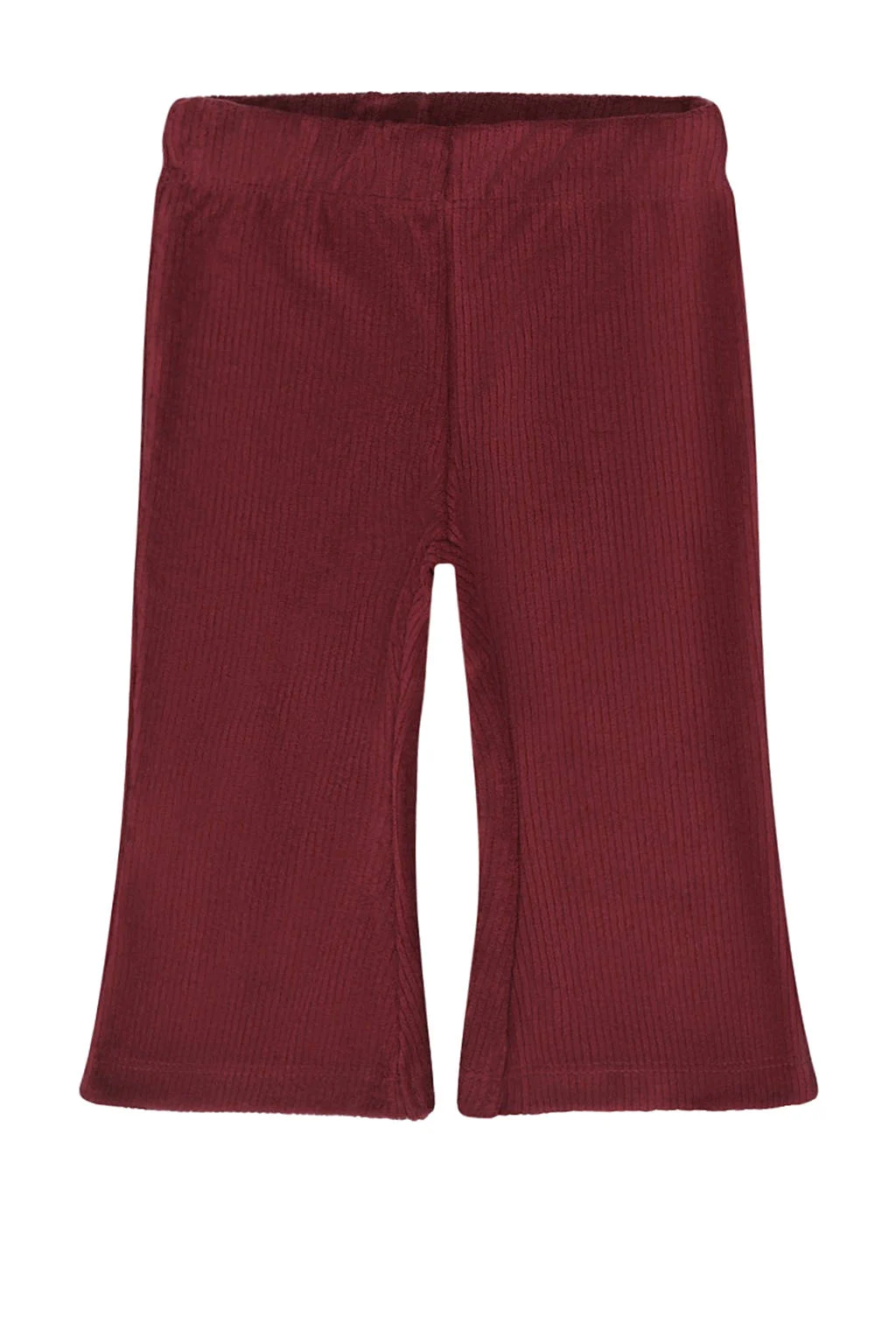 Dirkje high waist flared broek donkerrood