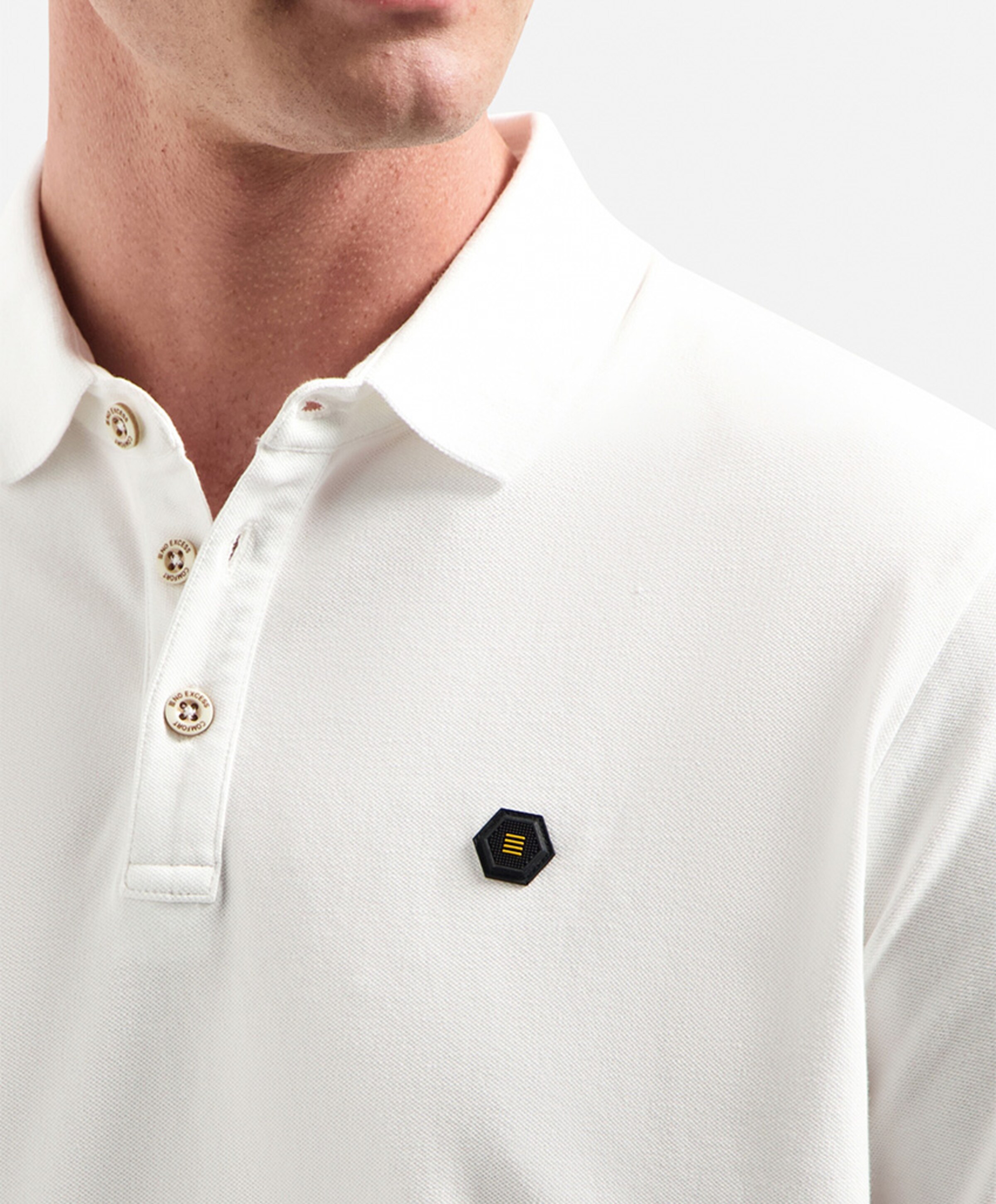 No Excess Heren polo wit