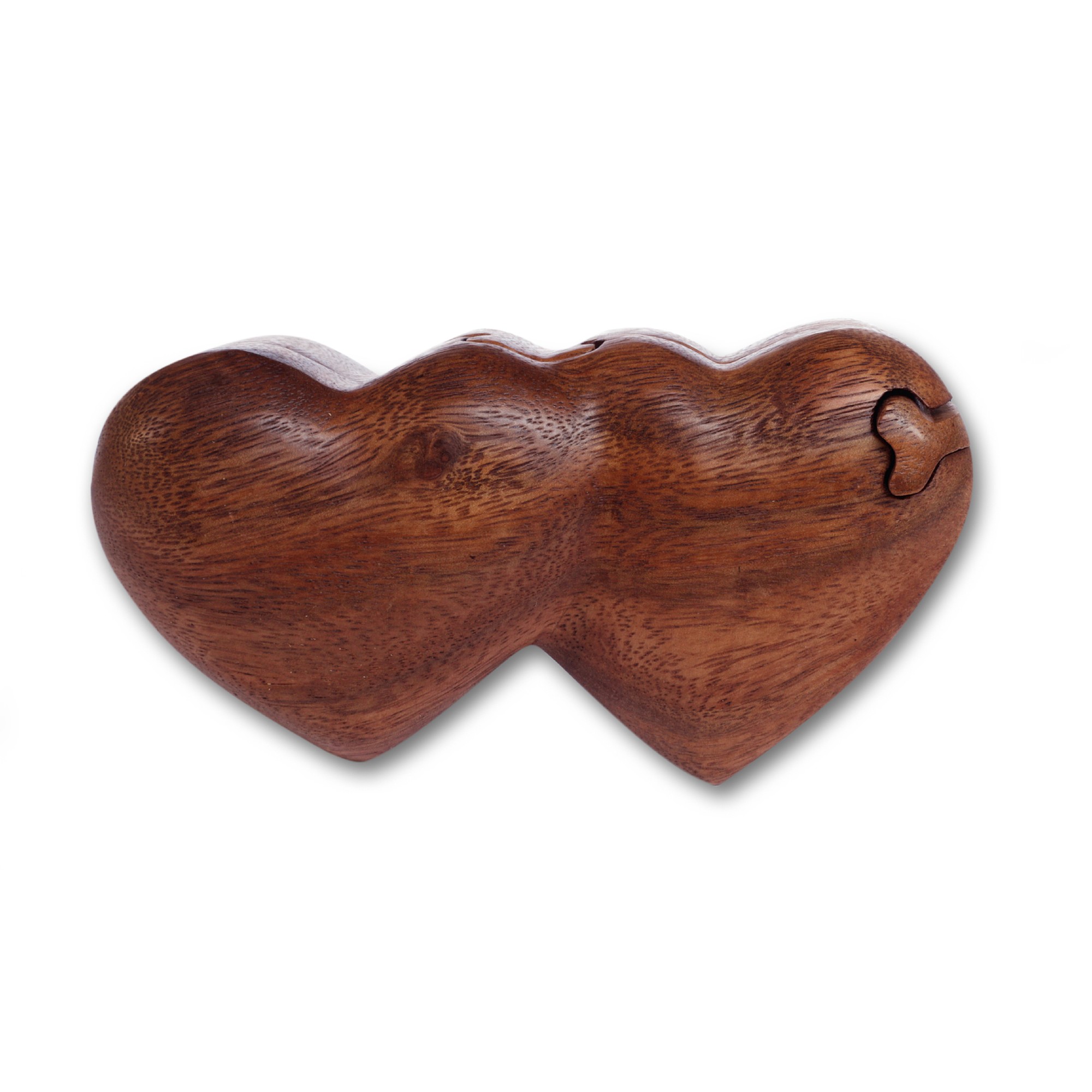 Secret Box '2 Hearts', natur, T 14,5 cm, B 8 cm, H 6,5 cm von fischer's lagerhaus