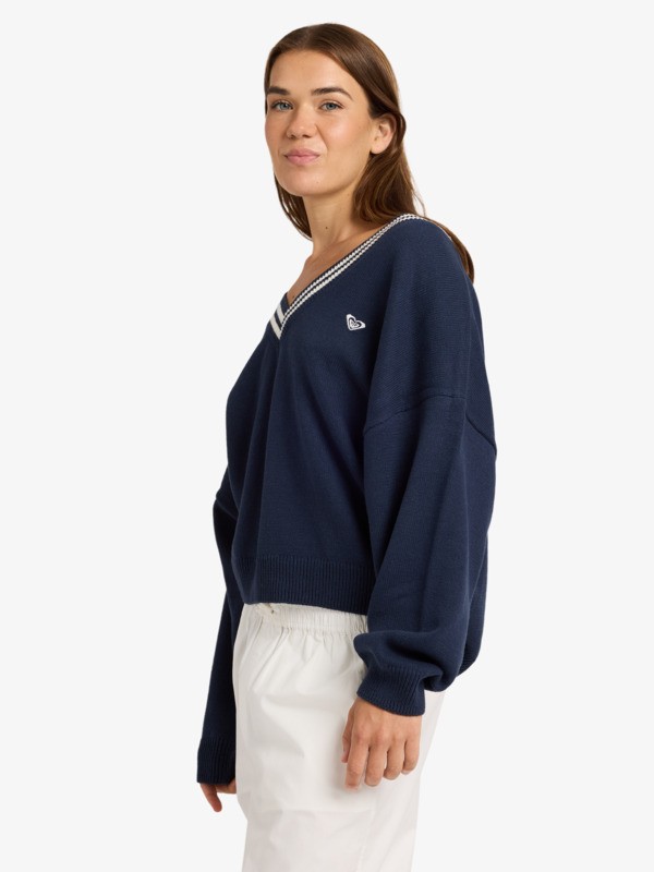Surf School Pull Bleu Femme