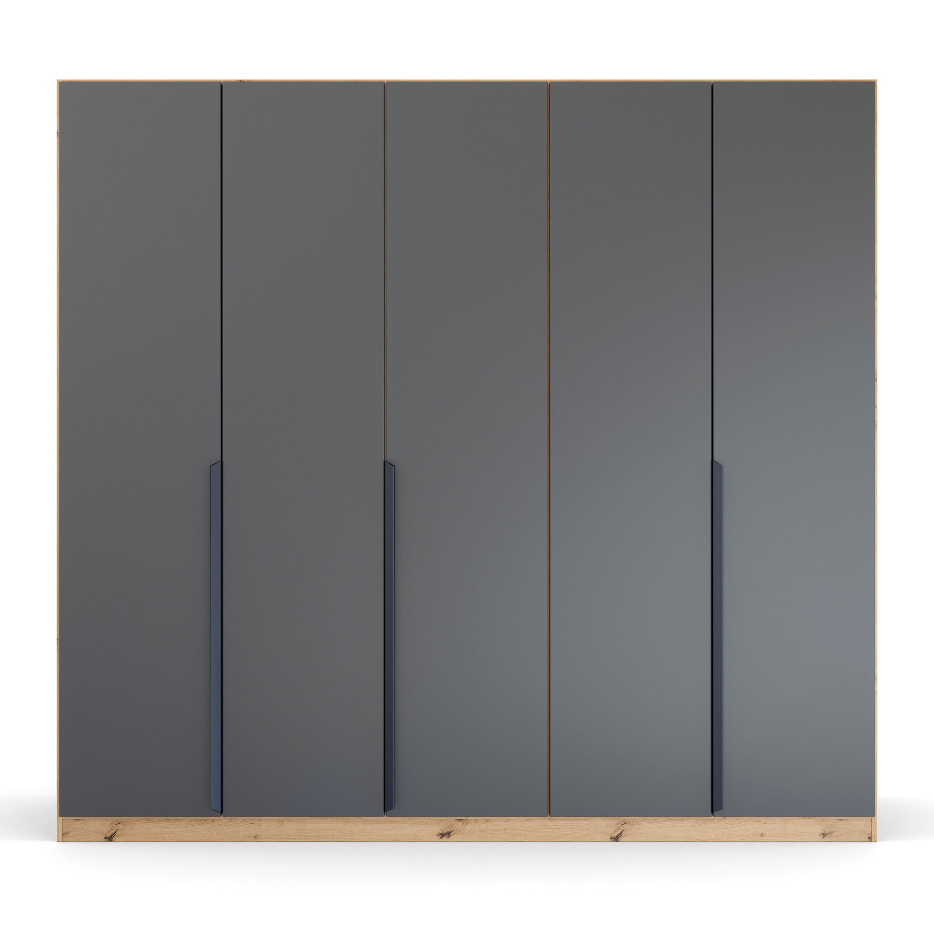 Drehtürenschrank - grau - Artisan Eiche - 226 cm