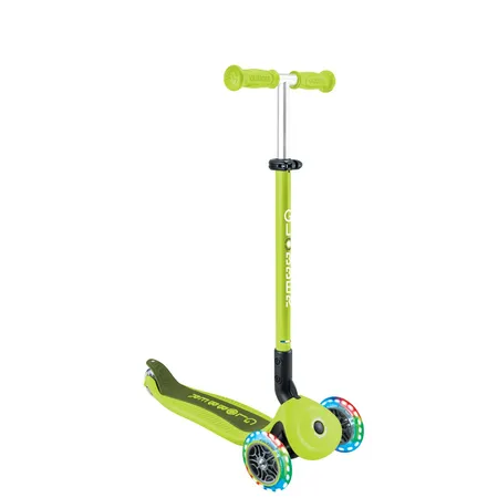 Authentic Sports Globber Go-Up Active Lights lime grün-grün, mit Leuchtrollen