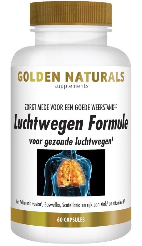Golden Naturals Luchtwegen Formule 60 vegetarische capsules