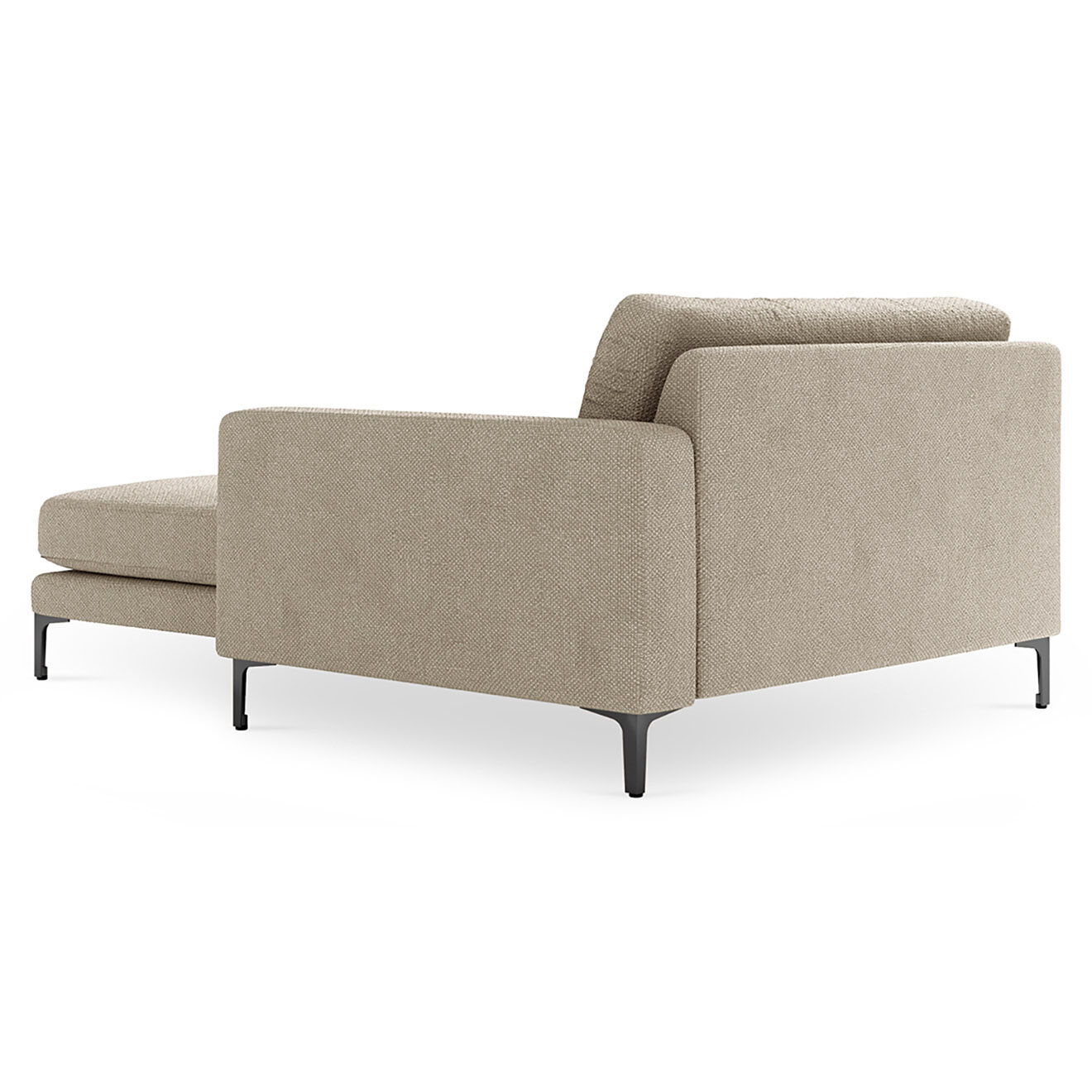 Mazzini Sofas Chaise Longue Droite Venus beige - 160x104x90 cm