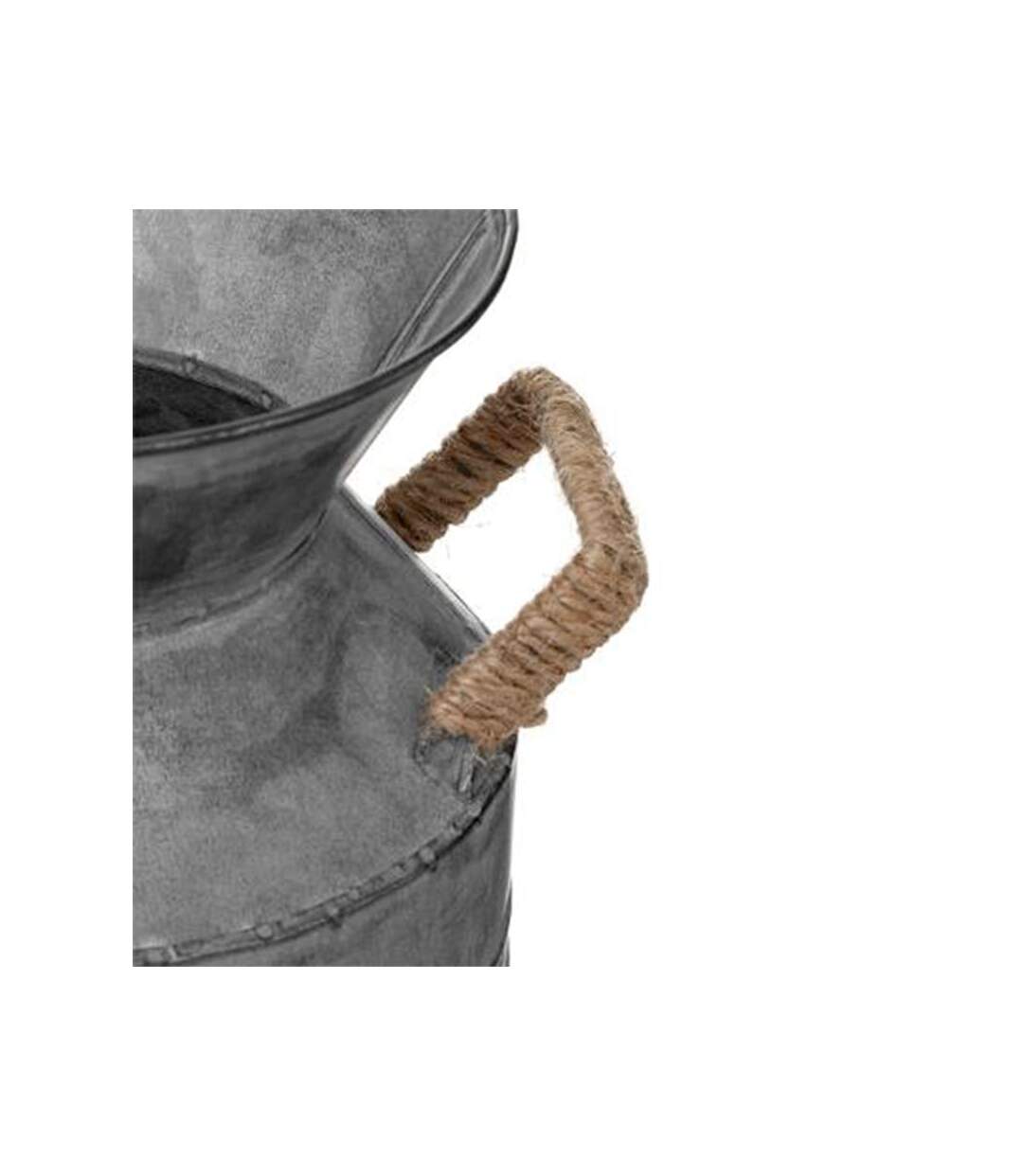 Pot à Lait Déco Vintage Zinc 48cm Gris