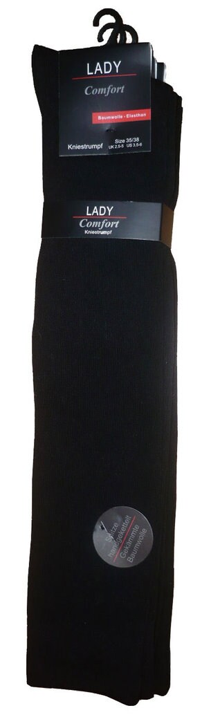 Yenita® Kniestrümpfe 3 Paar, Baumwolle