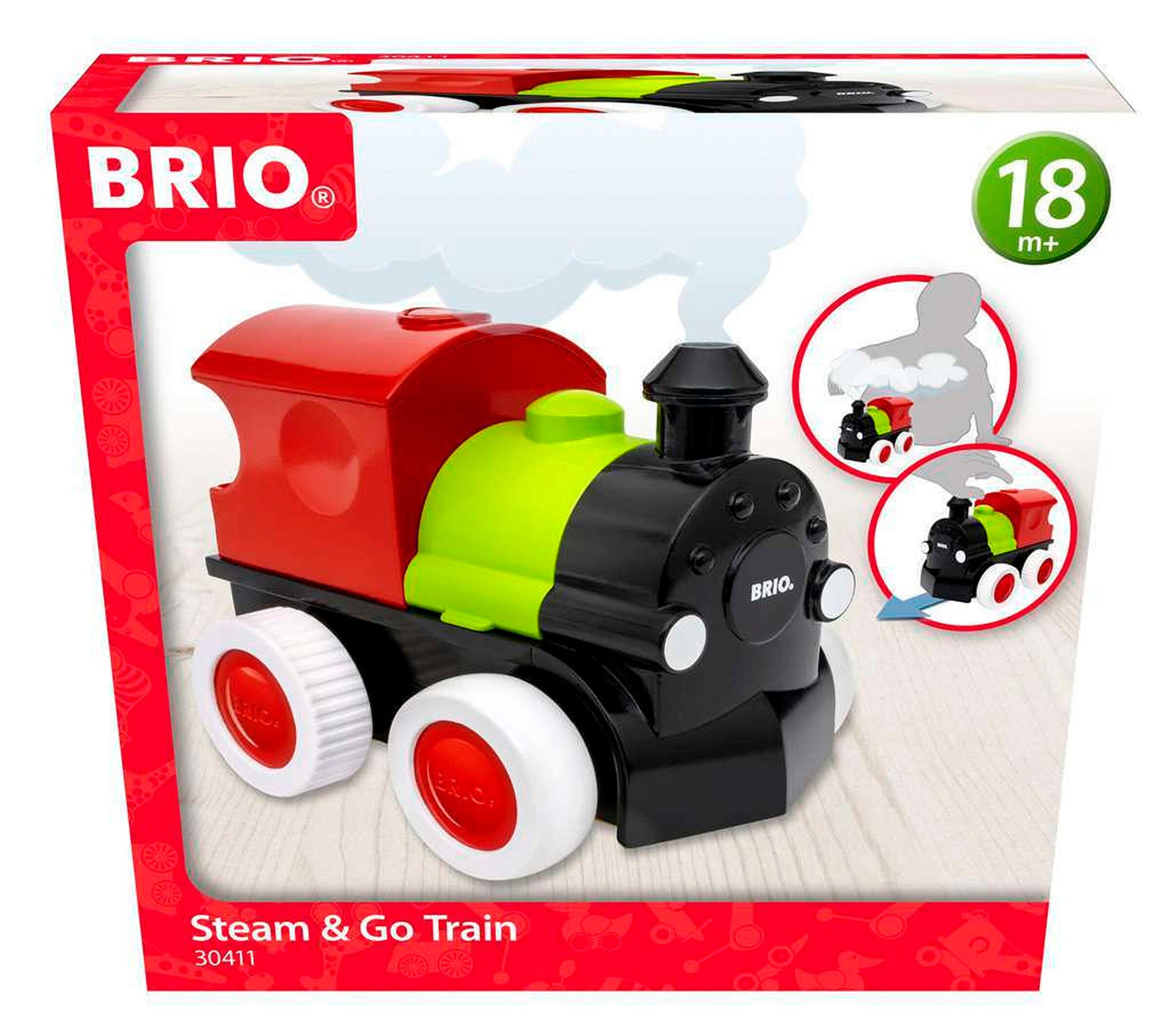 BRIO Push & Go Zug mit Dampf