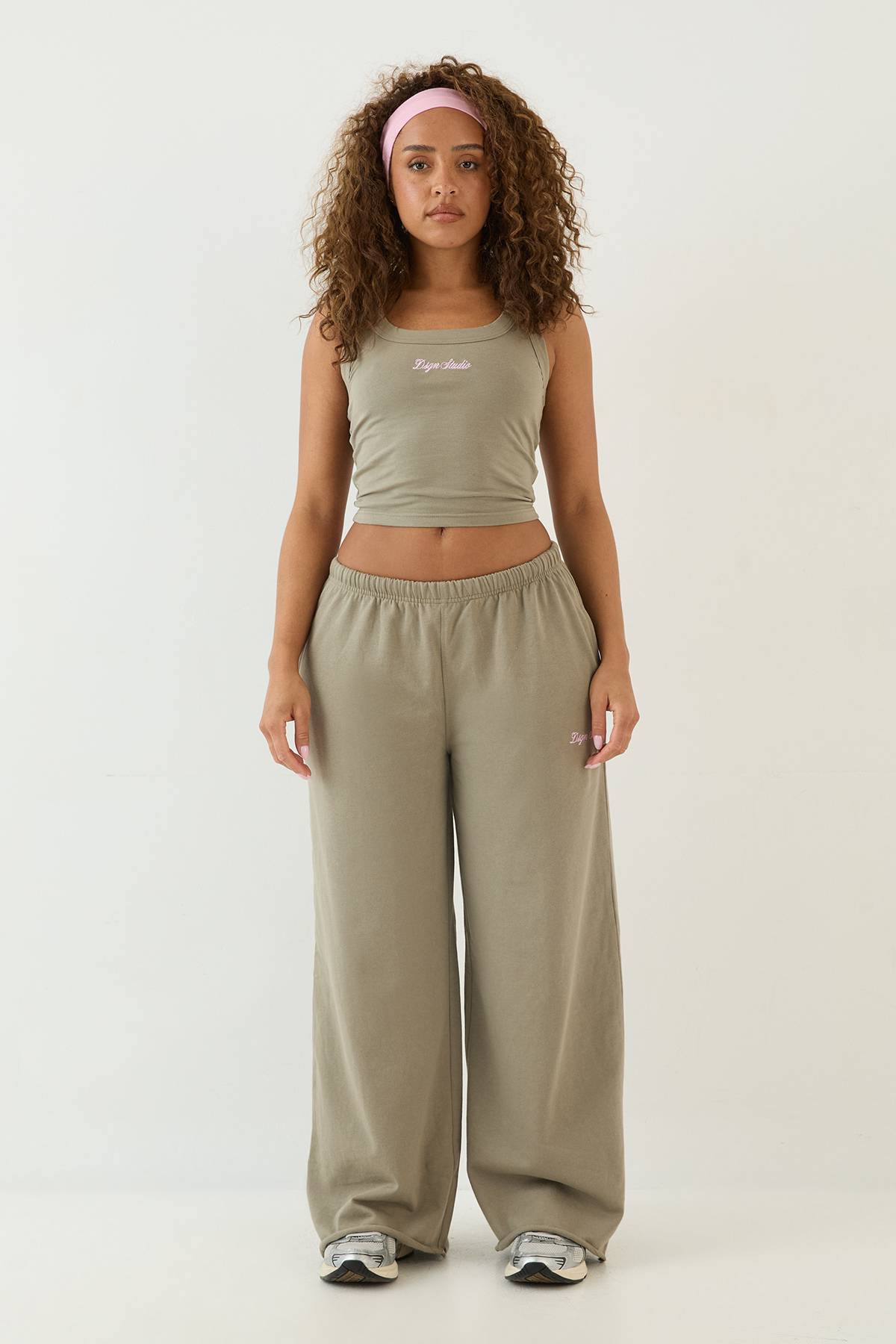 Jogging Dsgn Studio Taille Mi-haute Jambe Large Léger