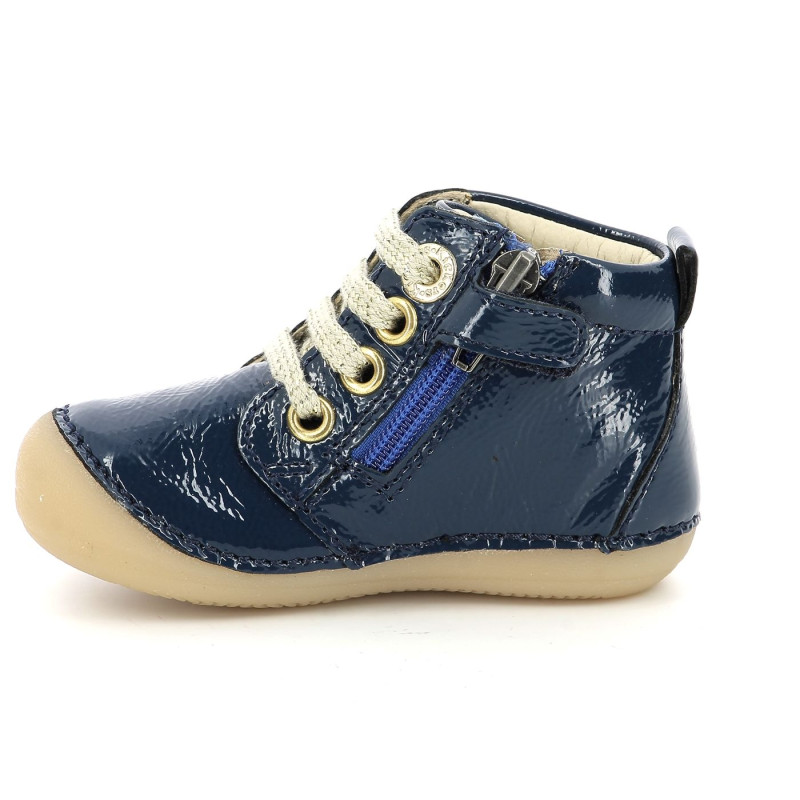 Kickers Kickers Sonizip Bleu Vernis