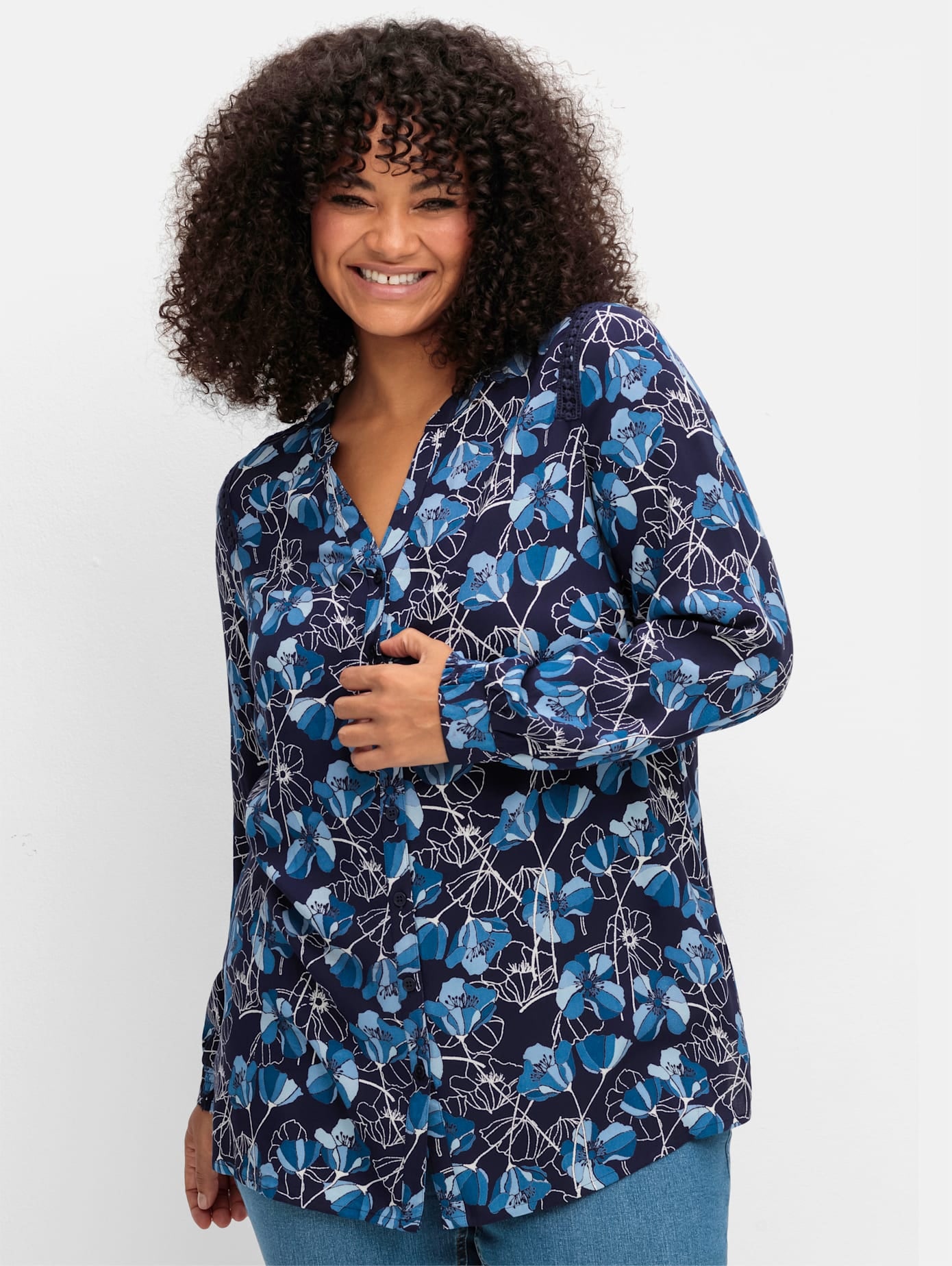 Sheego Druckbluse