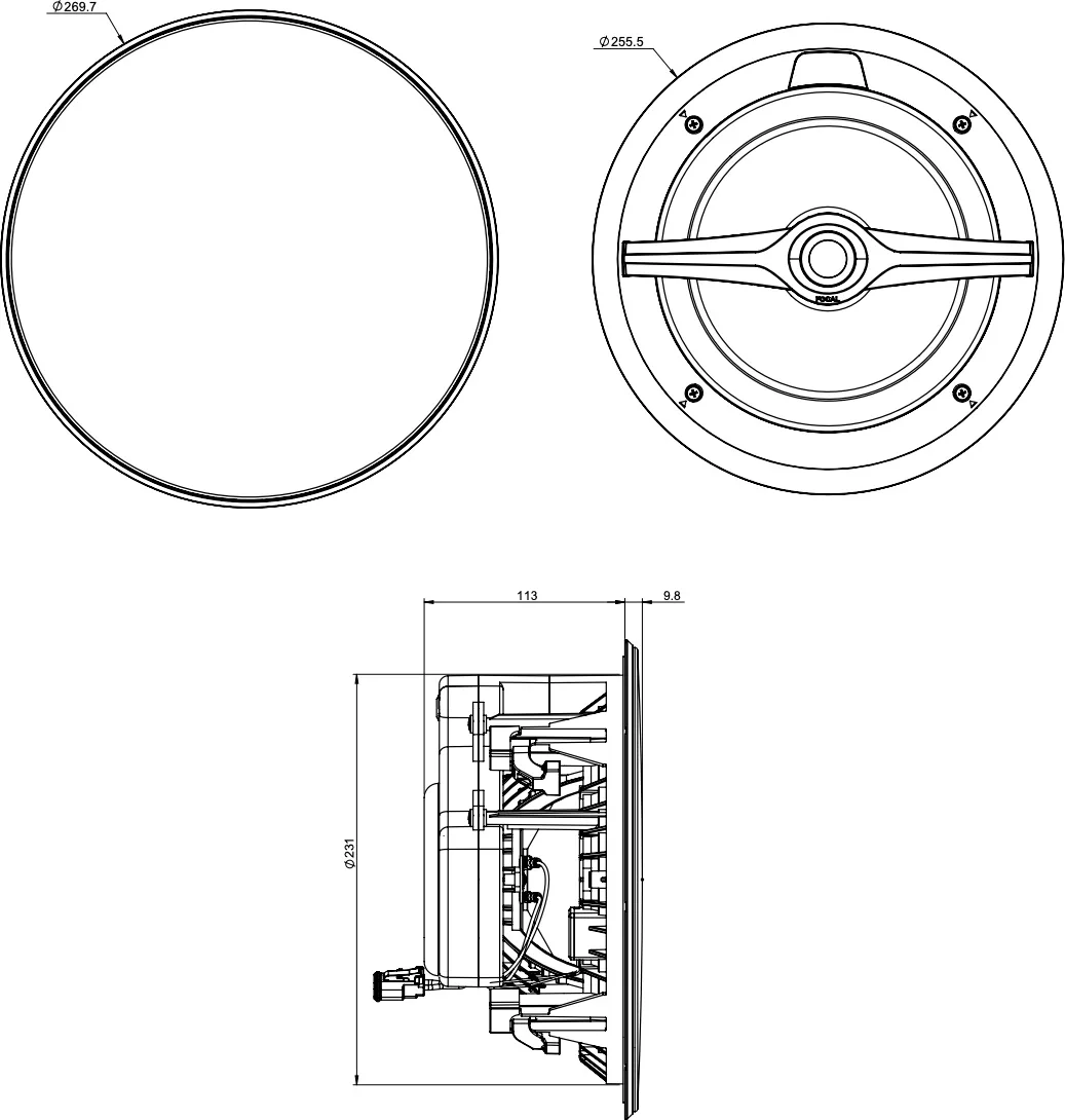 Focal Littora 200 ICW 8 (la pièce) Enceintes d'extérieur
