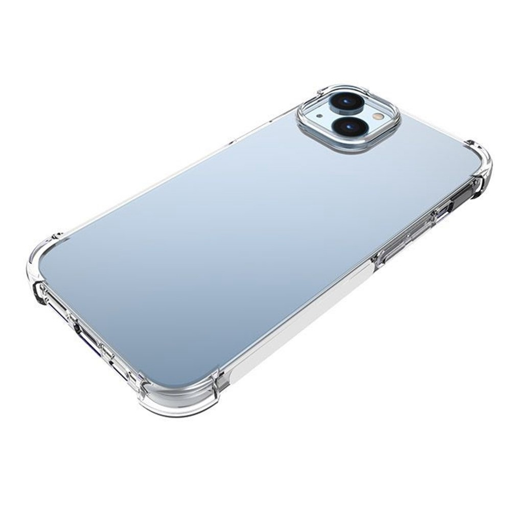 iPhone 14 Gummi Hülle Case Slim Design mit Air Cushion Fallschutz - Transparent