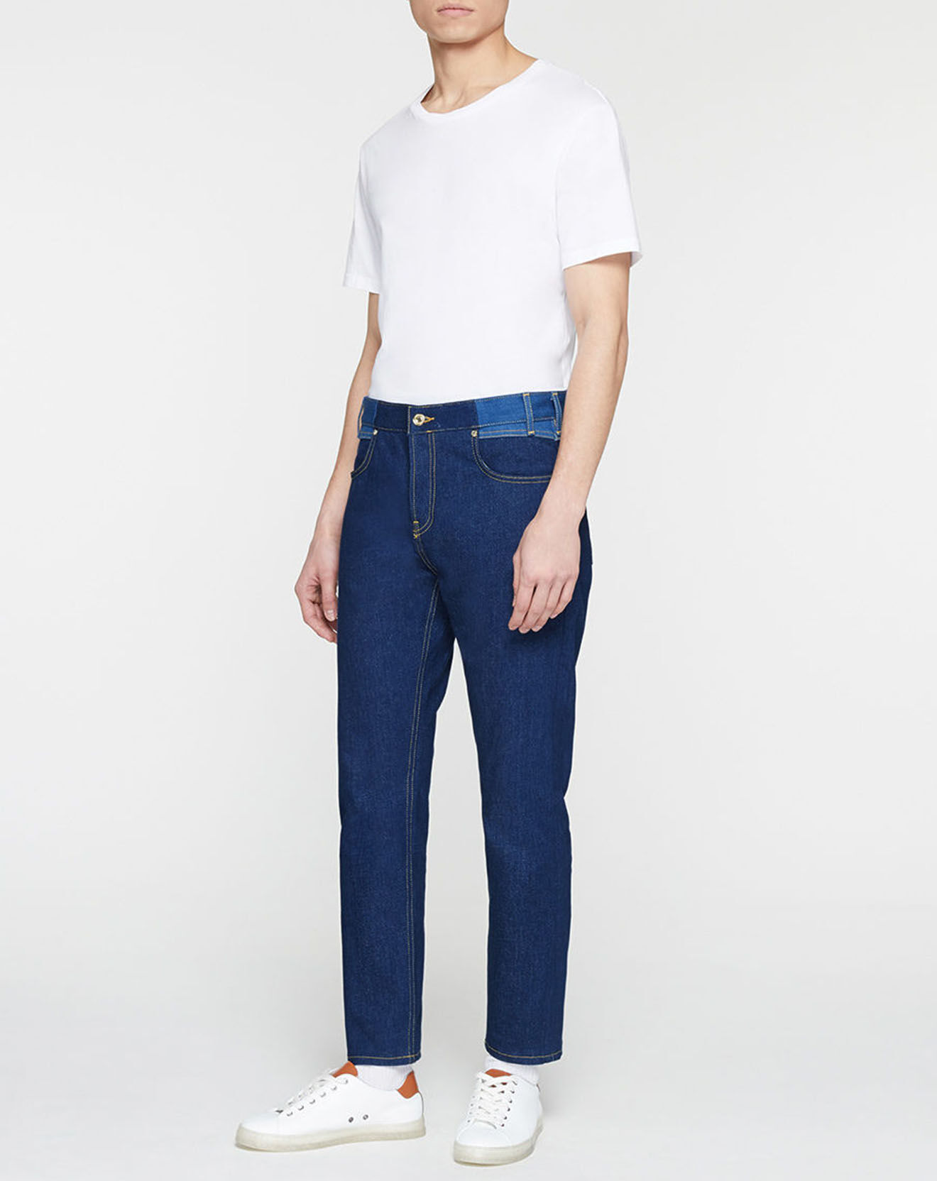 Scotch & Soda Jean Regular Fit taille haute bleu