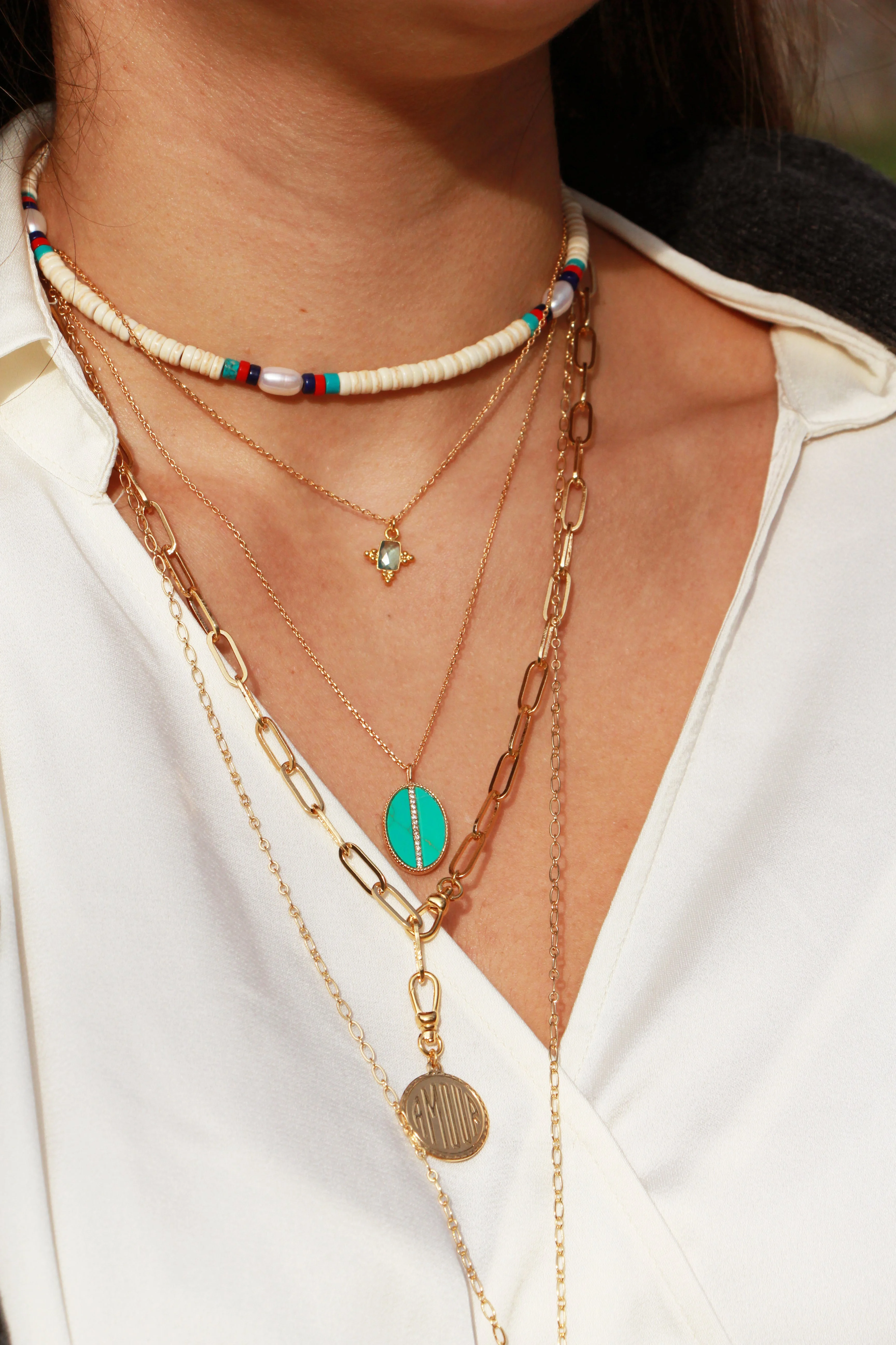 CALIFORNIA - Collier | Blanc