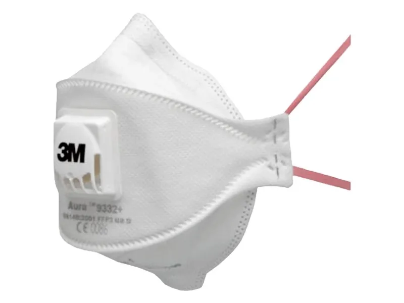3M Aura™ 9332  9332  Finstøvmaske med ventil FFP3 D 10 stk EN 149:2001, EN 149:2009 DIN 149:2001, DIN 149:2009