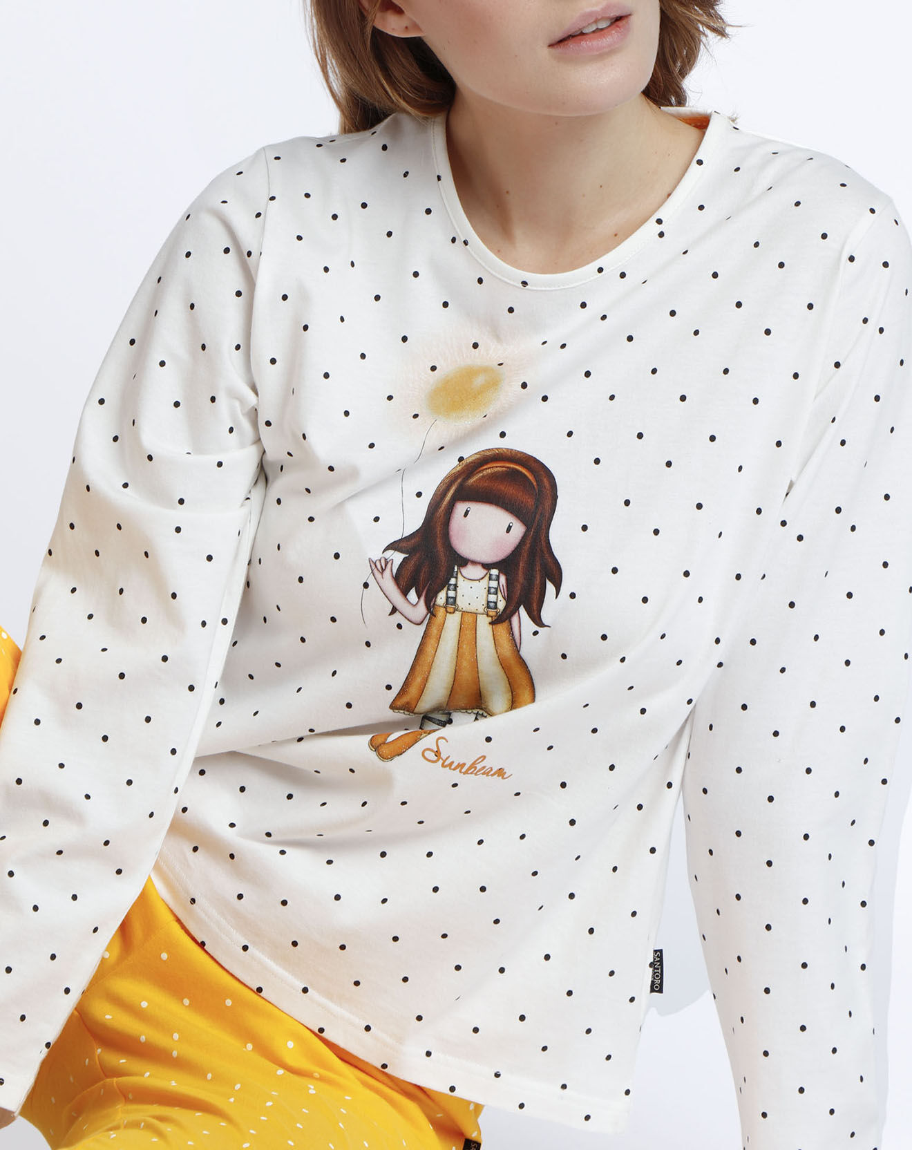 Santoro Gorjuss Pyjama Manches longues & Pantalon Tamsin jaune