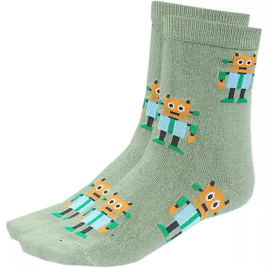 TupTam Kinder Socken Mädchen Jungen Bunt Gemustert 6er Pack grüngelb