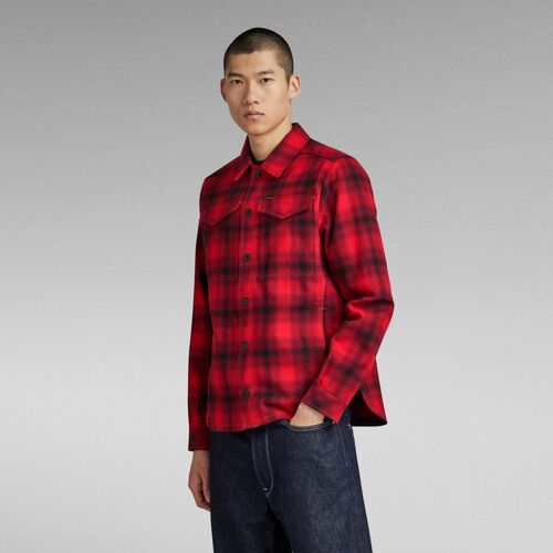 G-Star Raw - D23662-C904 OVERSHIRT-G090 DK FLAME Rojo