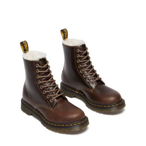 Dr. Martens 1460 Pascal Serena Støvler, Dark Khaki, 36