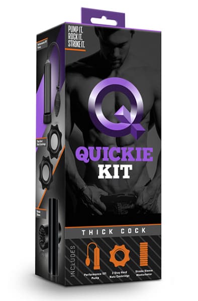 Quickie Kit Thick Cock Black Penispumpe