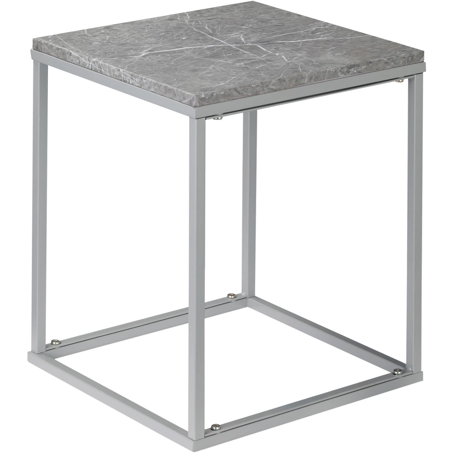 Outsunny Gartentisch mit Metallrahmen grau