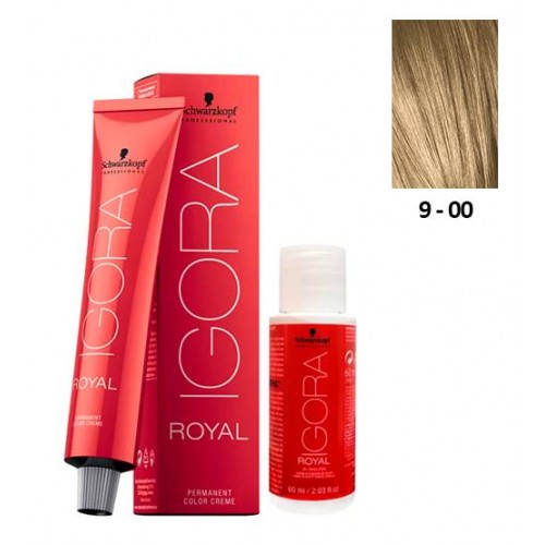 Schwarzkopf Igora Royal 9-00 Louro Extra Claro Natural Extra 60ml   Oxidante 20V