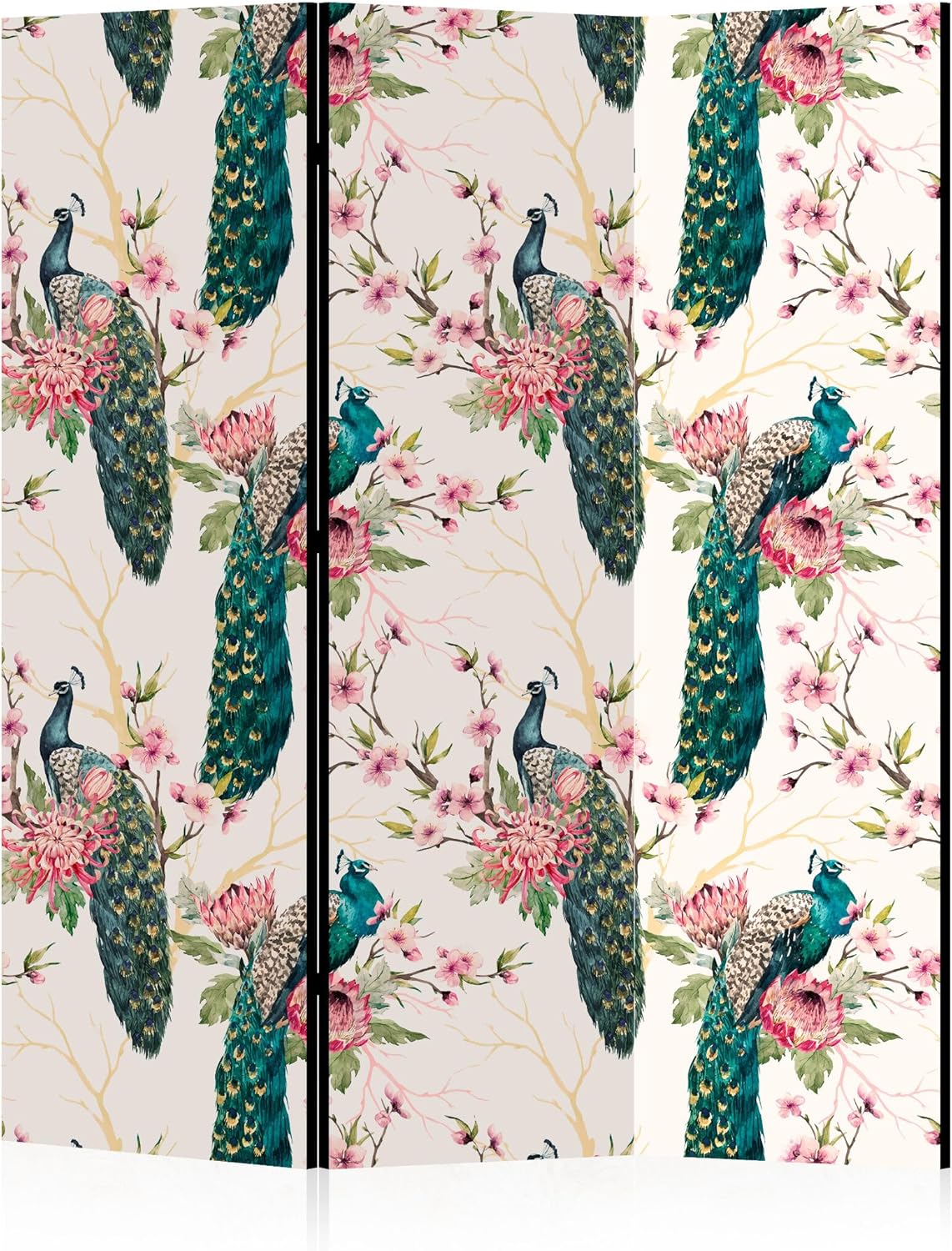 Paravent Doppelseitiger - Paravent Raumteiler Innen - Eklektisch Motiv - 172x135 cm CF7934827