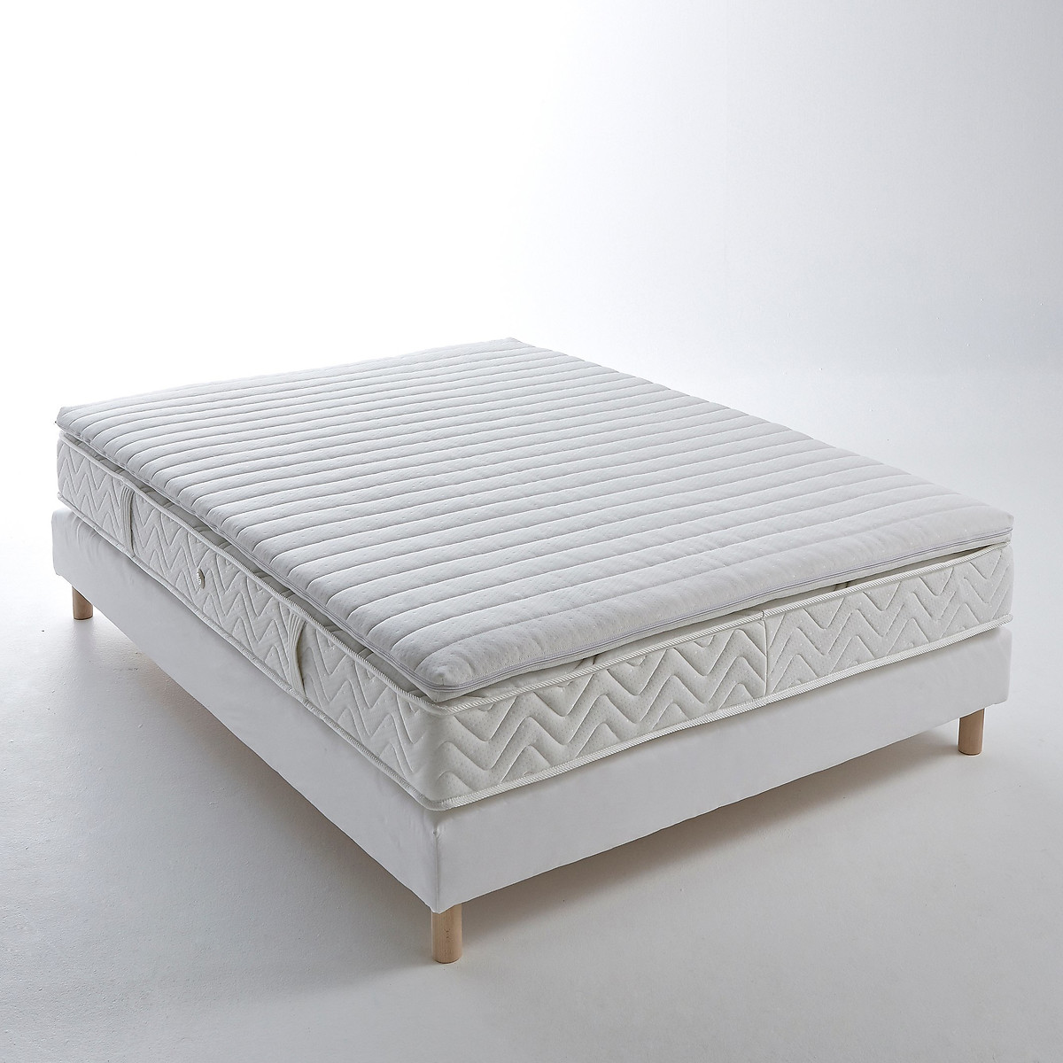 LA REDOUTE INTERIEURS<br>Colchão superior HR35, com tratamento antichamas, altura 5 cm