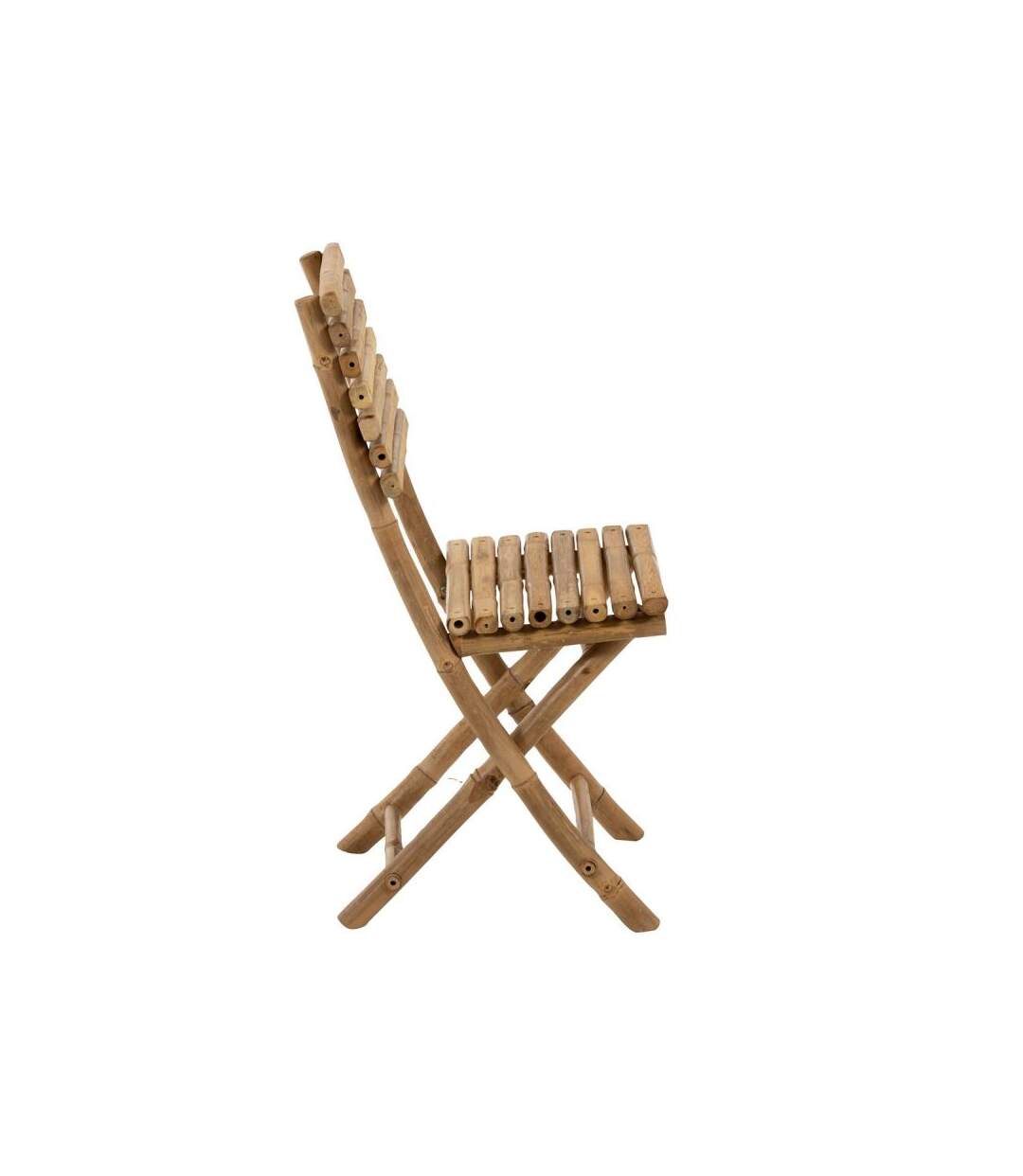 Paris Prix - Chaise Pliable Design bambou 98cm Naturel