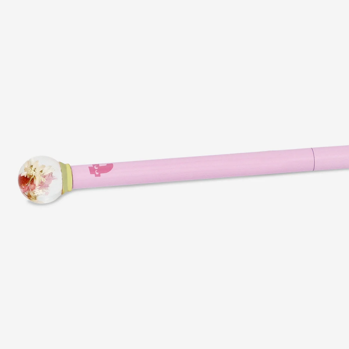 Kuglepen med blomstertop