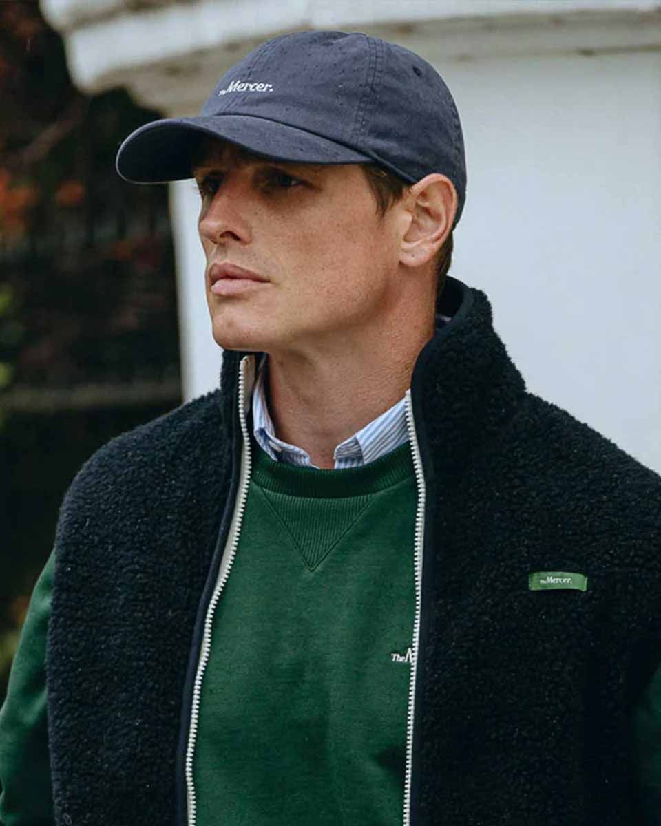 Mercer Amsterdam The Mercer Cap Donkerblauw Pet