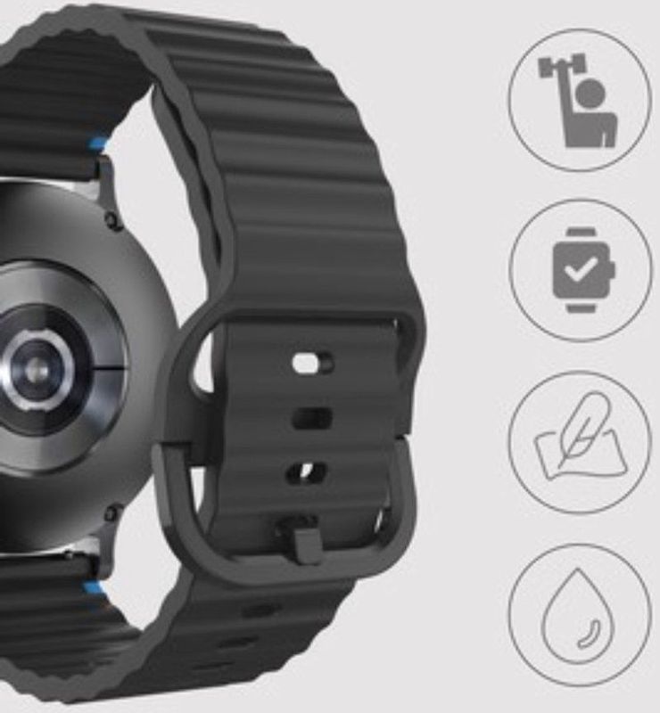 Just In Case - ActiveFlex - Smartwatchband - Zwart - Compatibel met Garmin Forerunner 55/165