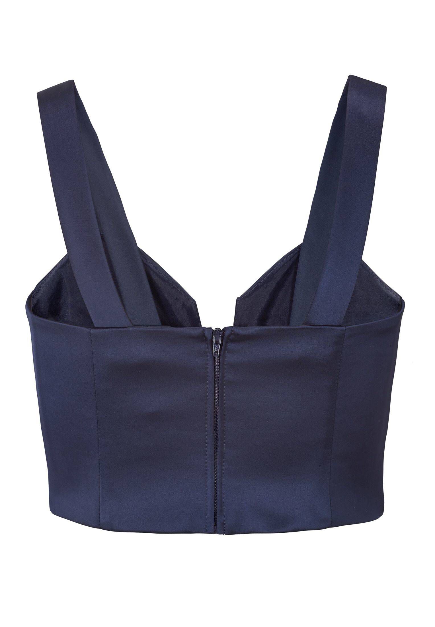 Swing| Damen Cropped-Top aus Satin