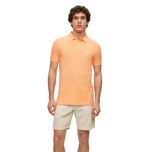 Boss Orange Polo T-shirt, Light Pastel Orange, S