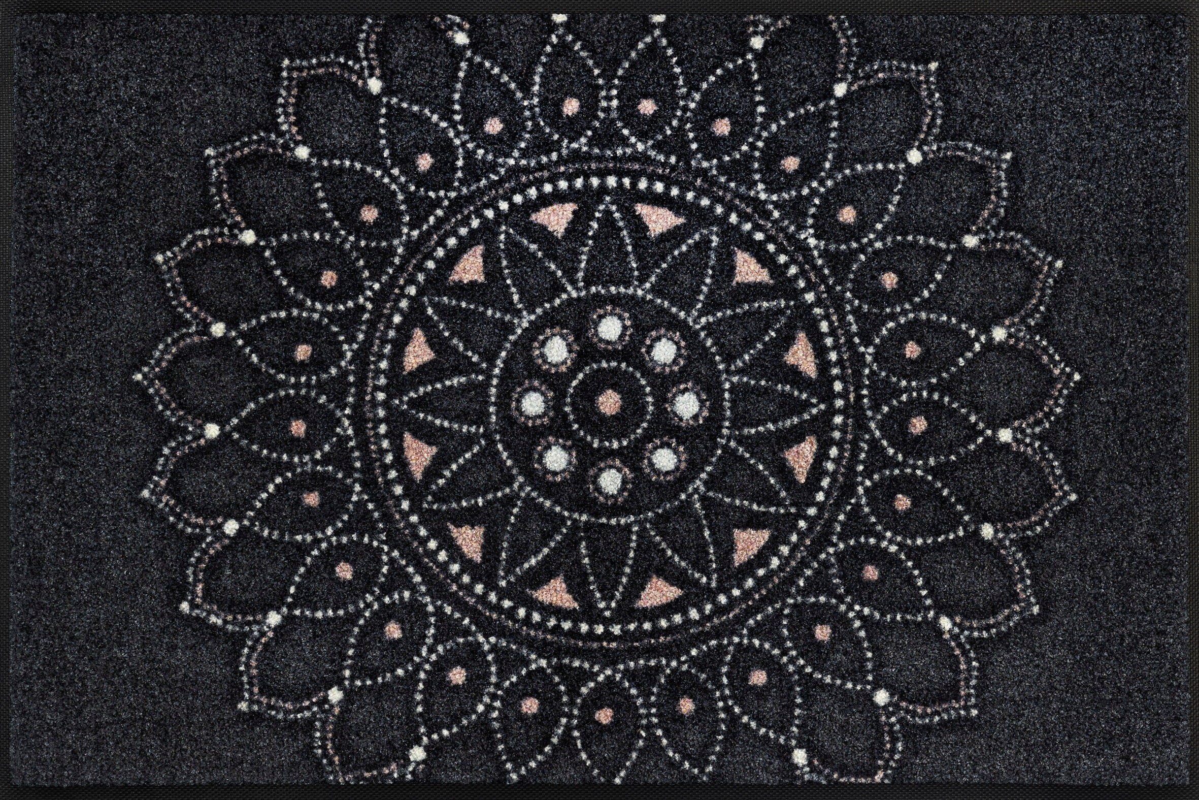 wash+dry by Kleen-Tex Fussmatte »Purnima« rechteckig 7 mm Höhe Schmutzfangmatte, Mandala Motiv, rutschhemmend, waschbar