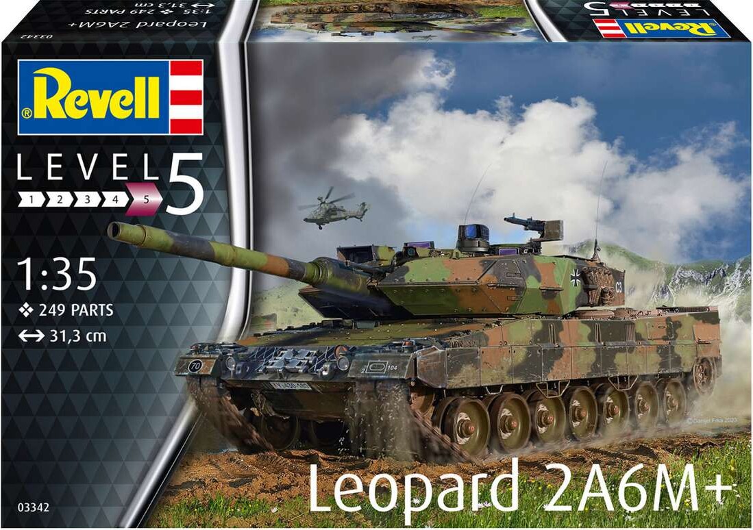Revell - Leopard 2 A6M+ - Level 5 - 1:35 - 03342