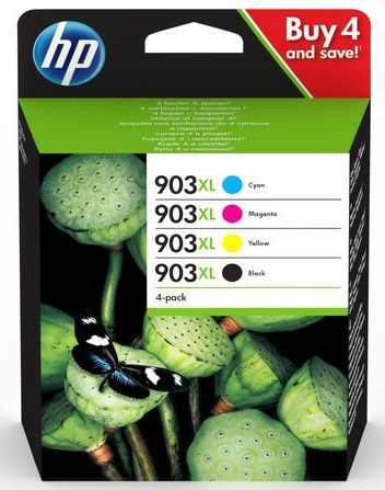 HP 903XL inktcartridge 4 stuk(s) Origineel Hoog (XL) rendement Zwart, Cyaan, Magenta, Geel