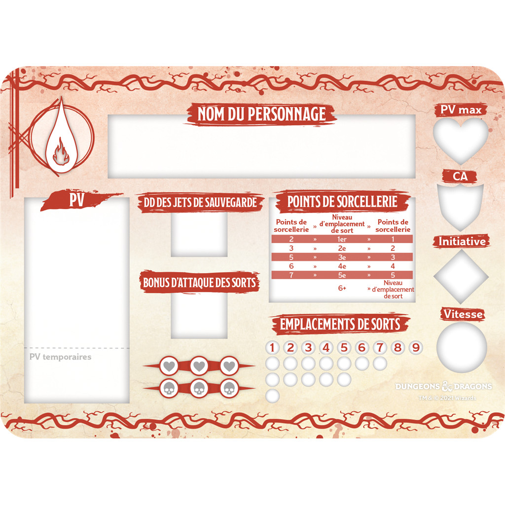 D&D 5 - Set de jetons :