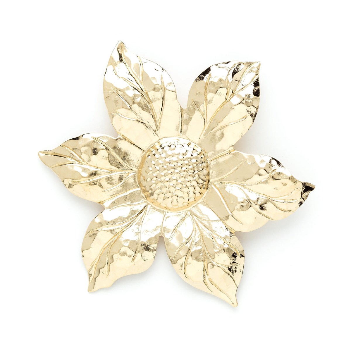 broche fleur doré à l'or fin - HESPÉRIS