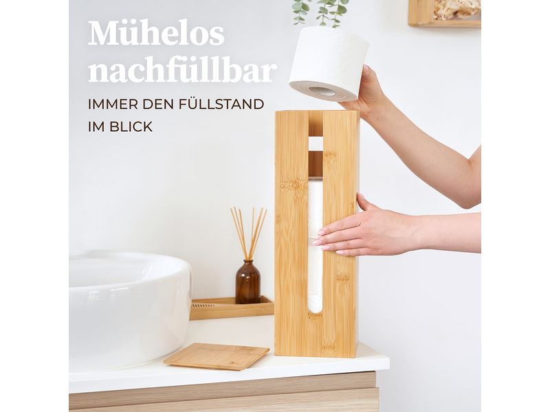 Hennez Toilettenpapierhalter Maria Nature WC Papierhalter für 4 Rollen