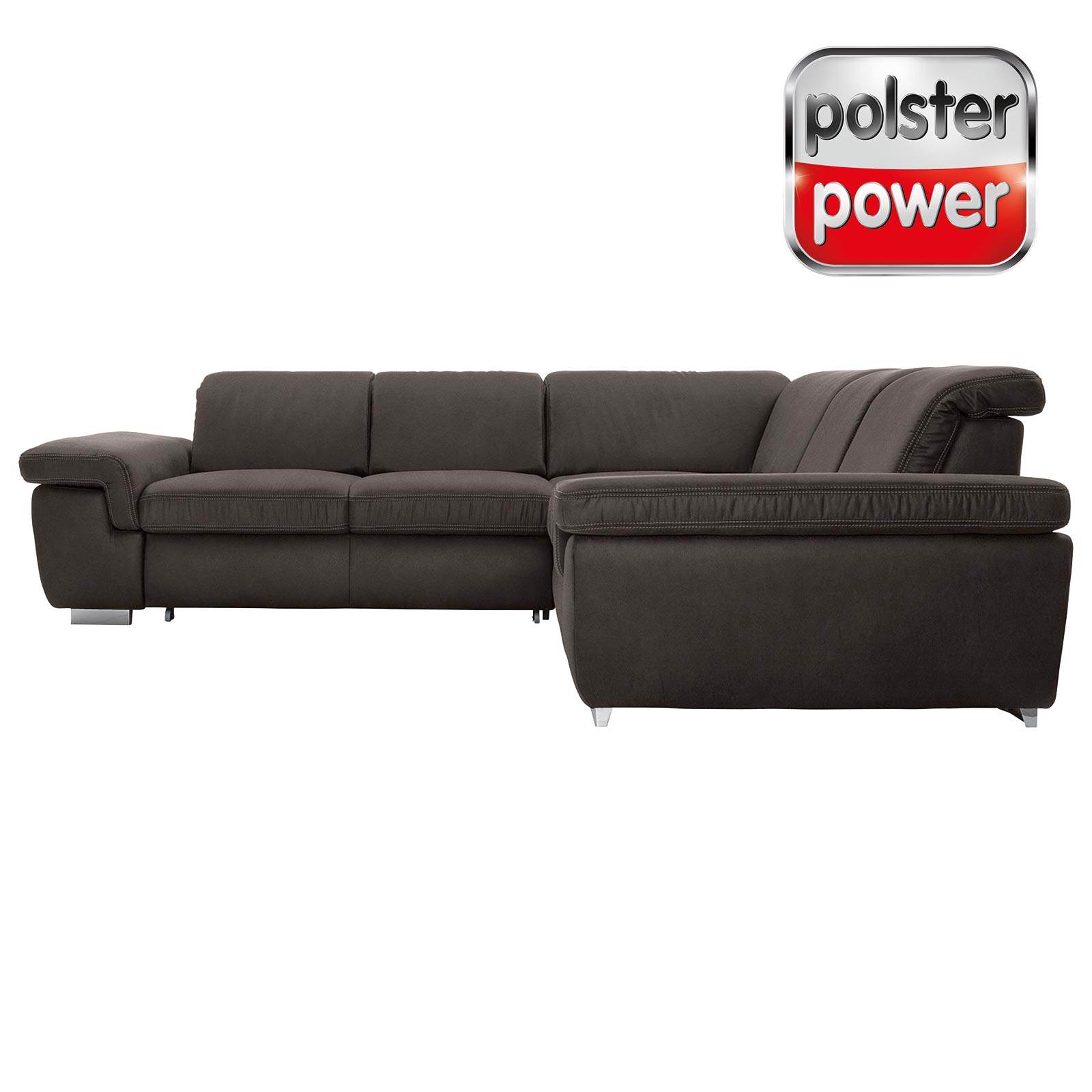 polsterpower Boxspringsofa - Saddle anthrazit - Basismodell - rechts