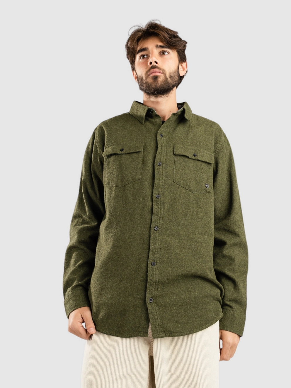 Coal Switchback Shirt olive heather blk htr