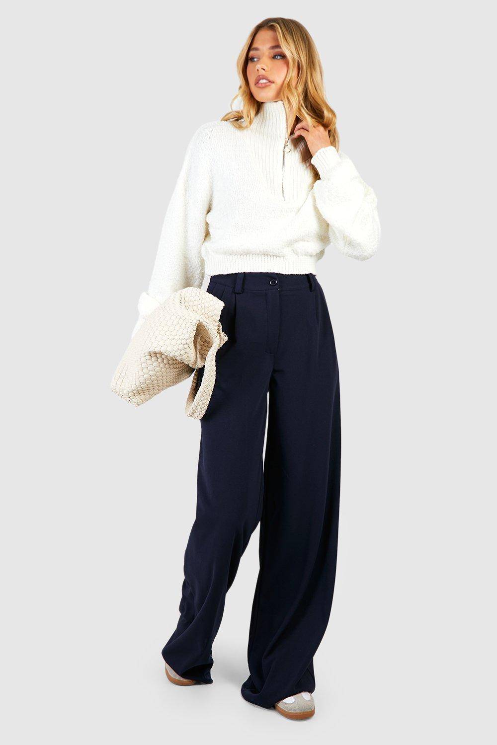 boohoo Pantalon Dad en coupe décontractée