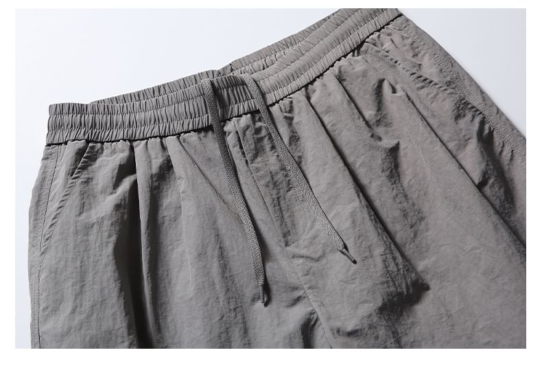Shineon Studio - Hoge taille, effen, wijde shorts