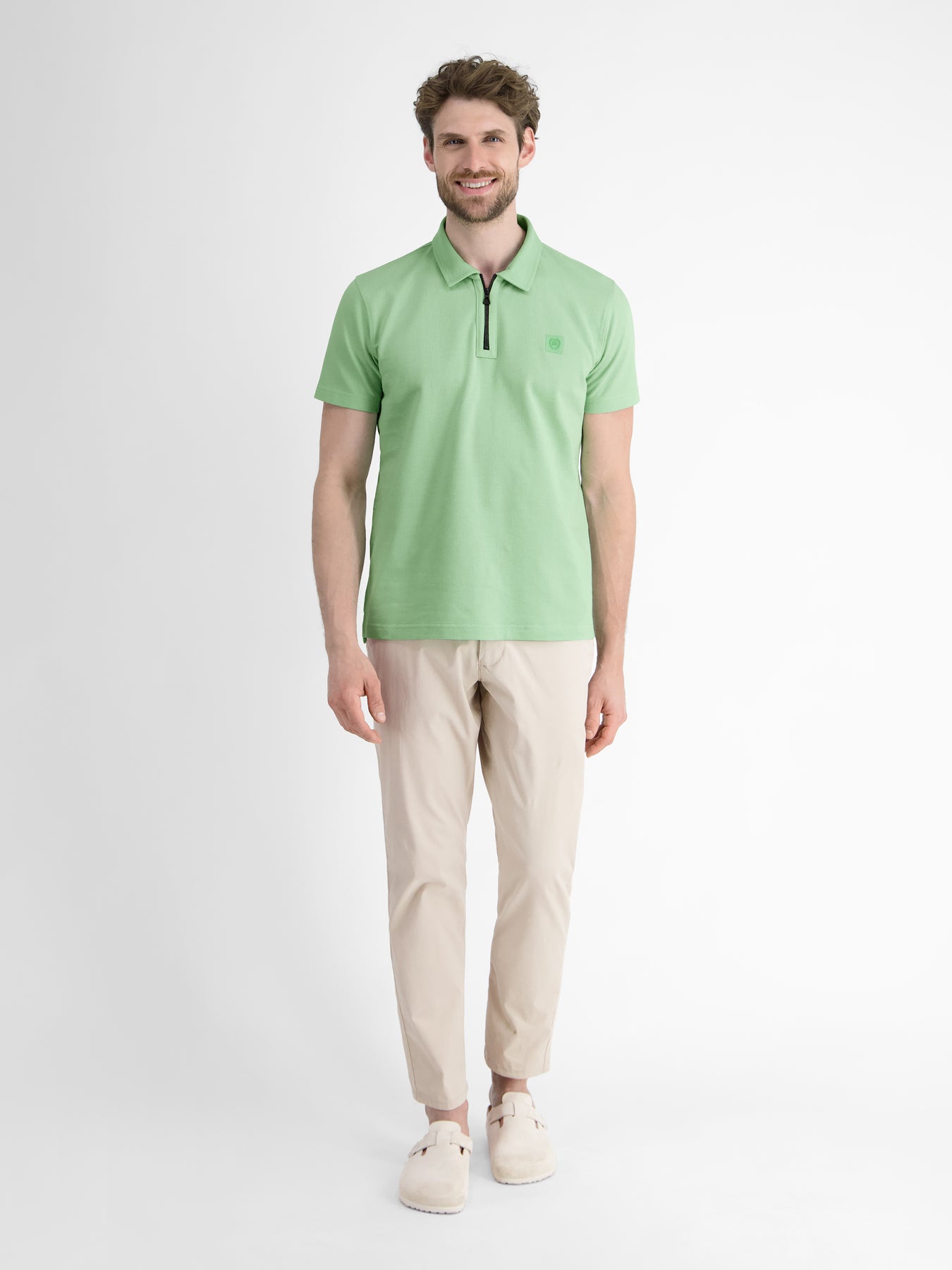 Herren Poloshirt mit Reißverschlusskragen