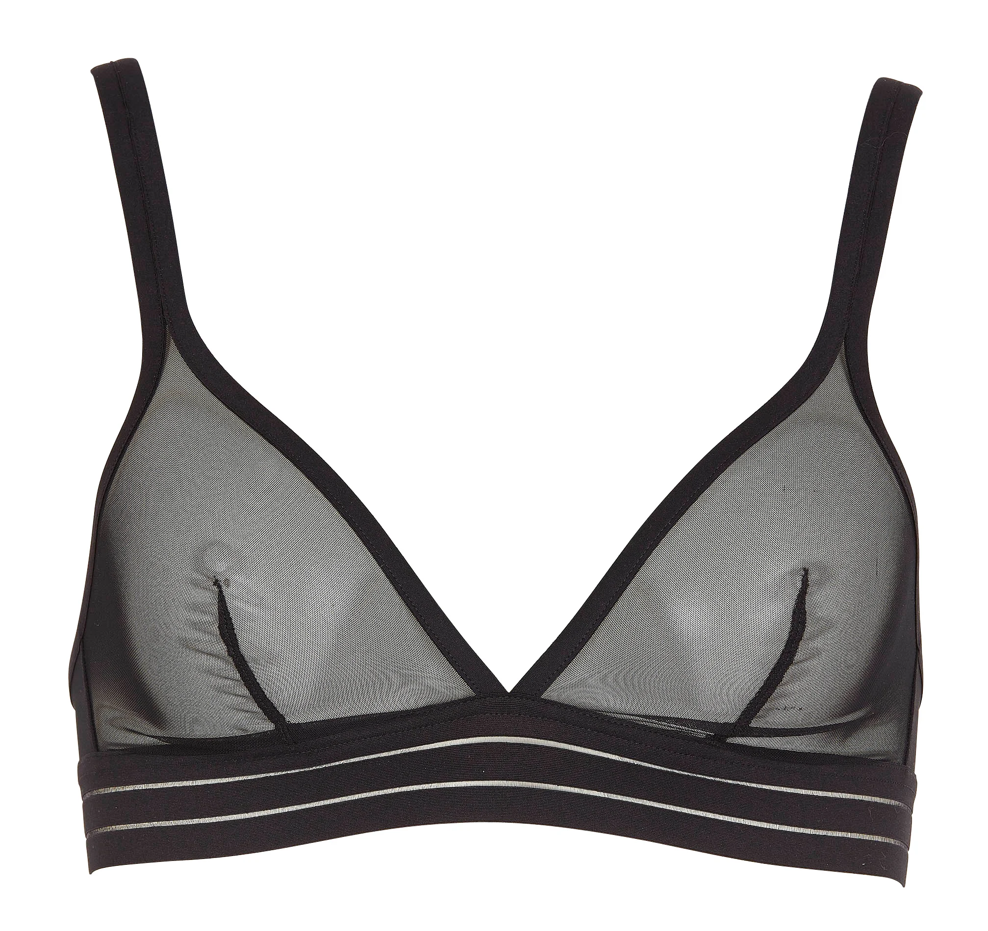 NUFIT - Soutien-gorge triangle en tulle et lycra| Noir