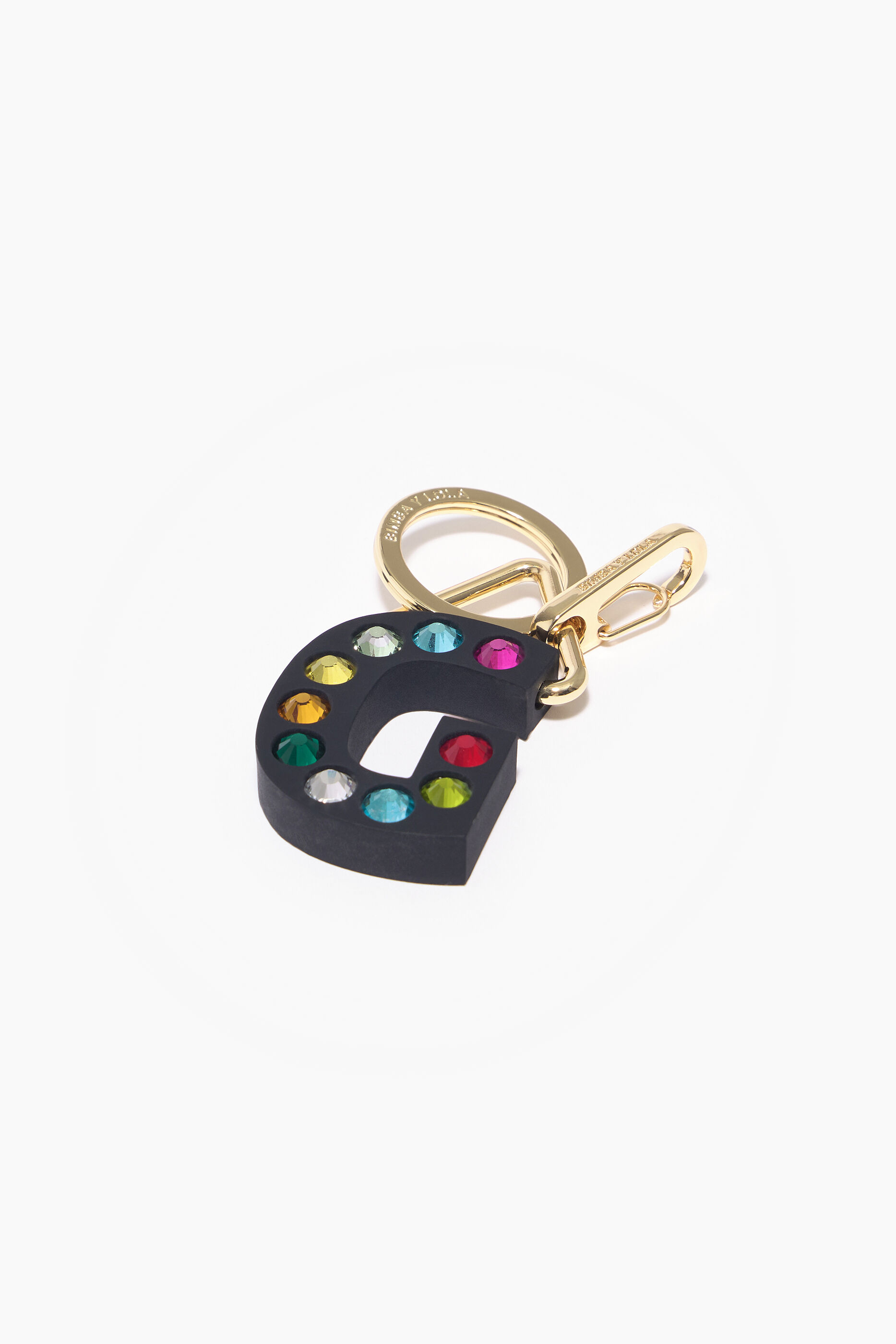 Chaveiro de silicone com a letra G