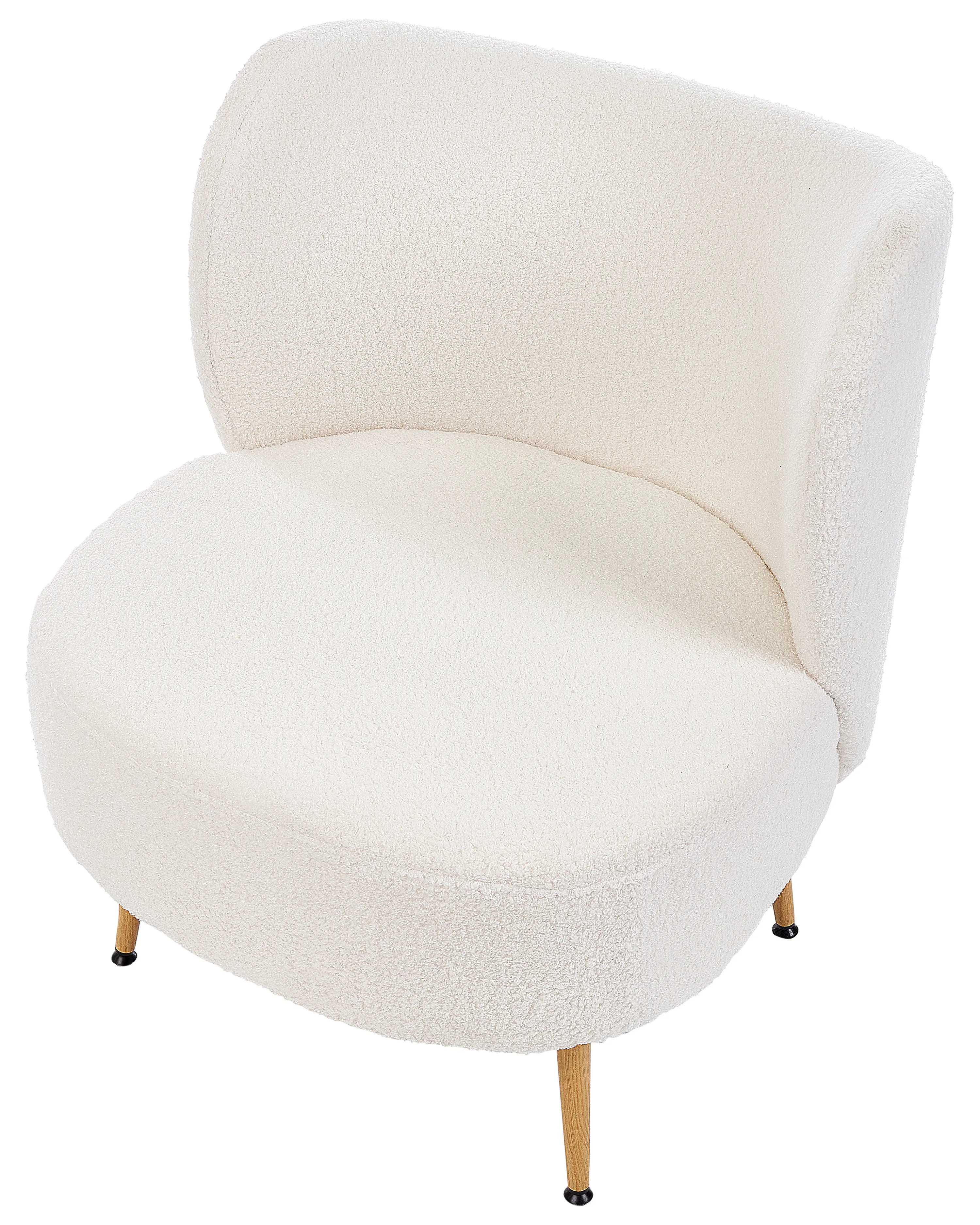Fauteuil OTSBY II met kussen Bouclé Gebroken wit