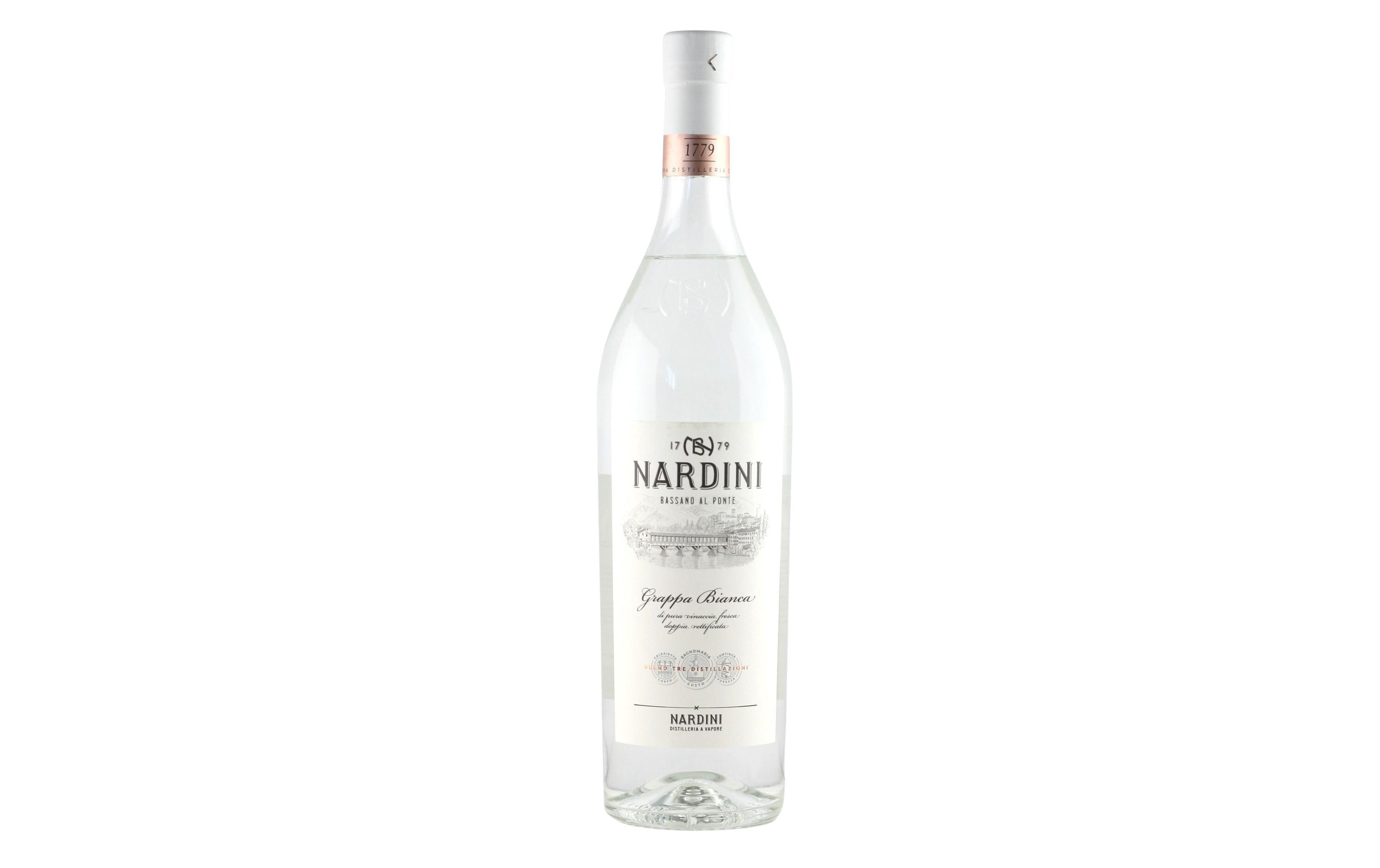 Nardini Grappa Bianca 50% 1 lHochprozentiger Italienischer Grappa